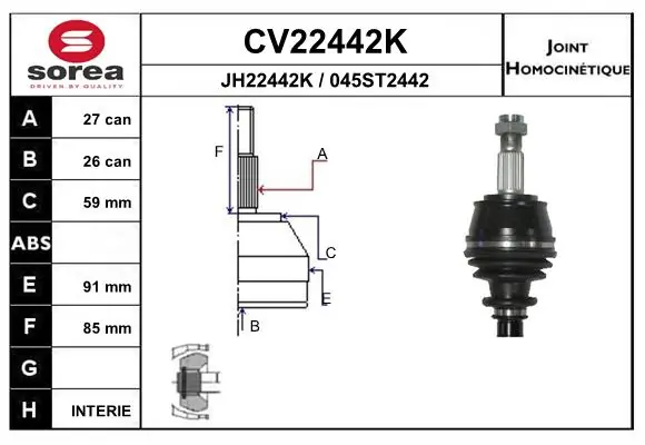46308985 Opel Junta homocinética