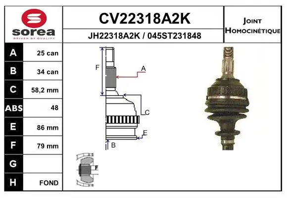 Comprar TOJ0066 Magneti Marelli Junta homocinetica