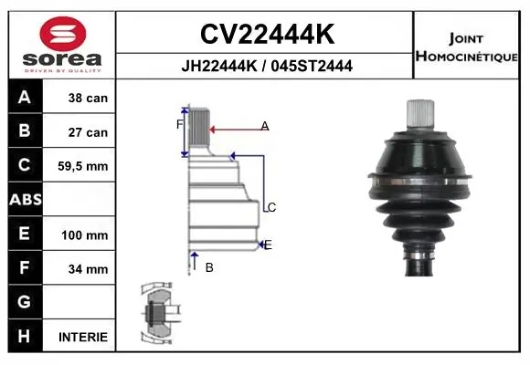  Junta homocinetica Audi A6 