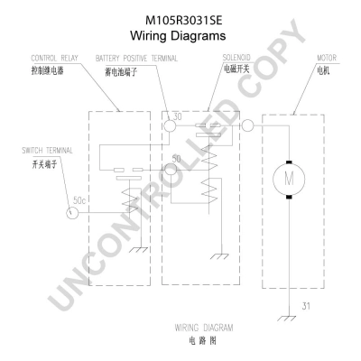 Motor de arranque M105R3031SE Prestolite