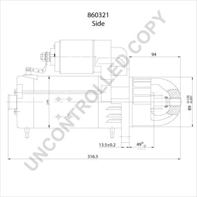 Motor de arranque 860321 Prestolite