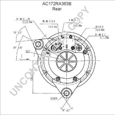 AC172RA363B Prestolite Alternador de coche