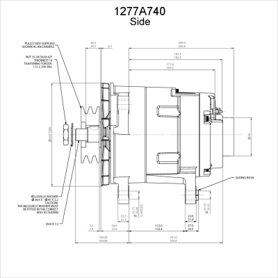 Alternador 1277A740 Prestolite
