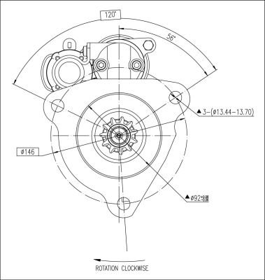 M90R3545SE Prestolite Arranque motores
