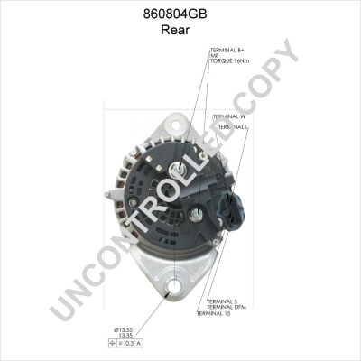 MAN2032 Magneti Marelli Alternador de coche