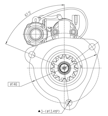 M90R3547SE Prestolite Arranque motores