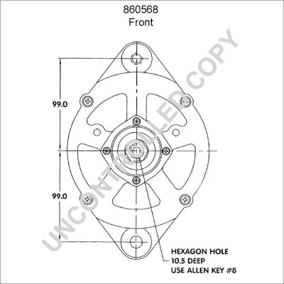 Alternador 1964860C1 Case
