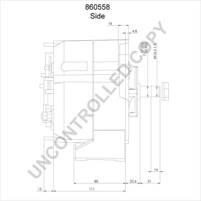 Alternador 6290070 Liebherr