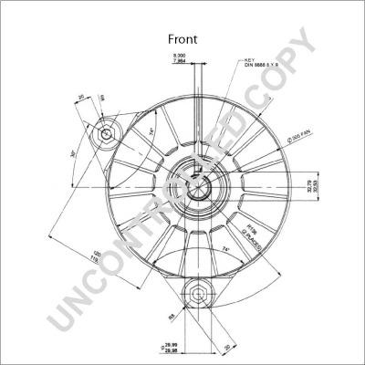 3283809 Cummins Alternador de coche