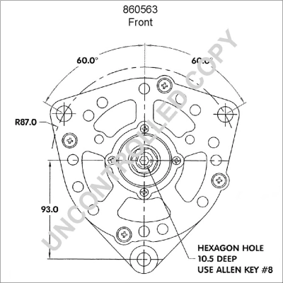 Alternador A010154000287 Mercedes