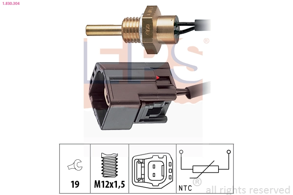 Sensor temperatura refrigerante para Volvo V70 I LV