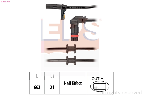 Precio del repuesto Sensor ABS delantero C  familiar