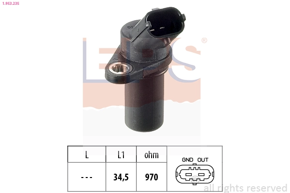 Sensor de cigüeñal 206202755 Hans Pries (Topran)
