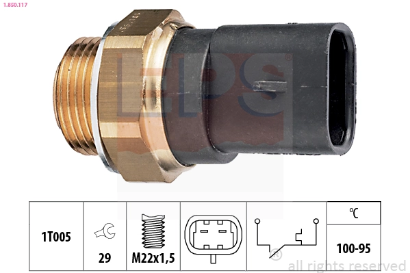 Sensor de temperatura 90242277 Peugeot/Citroen