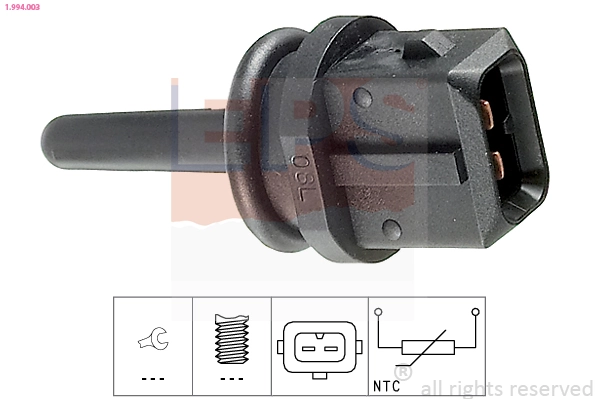 Sensor, temperatura del aire de admisión Fiat Bravo 1 182