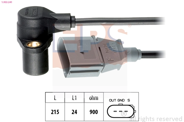 Sensor ckp para Volkswagen Touareg I (7LA, 7L6, 7L7)