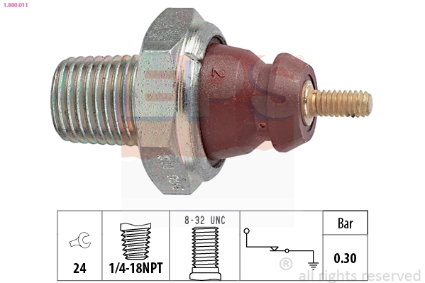 Indicador, presión del aceite Ford Orion 2 AFF