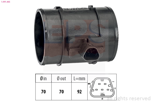 Comprar Sensor de flujo de masa de aire Opel Meriva   a bajo precio