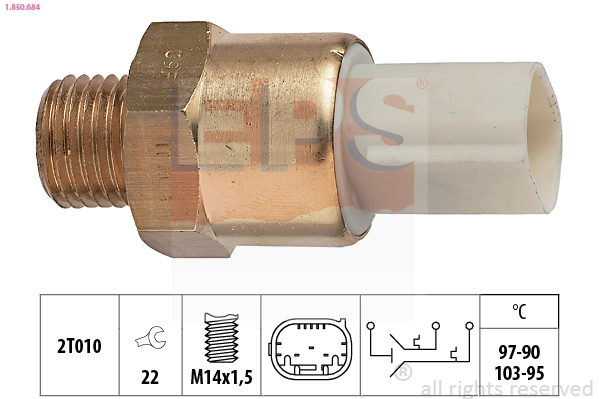 Comprar Sensor de temperatura del refrigerante (activación del ventilador del radiador) BMW 5  E39 a bajo precio