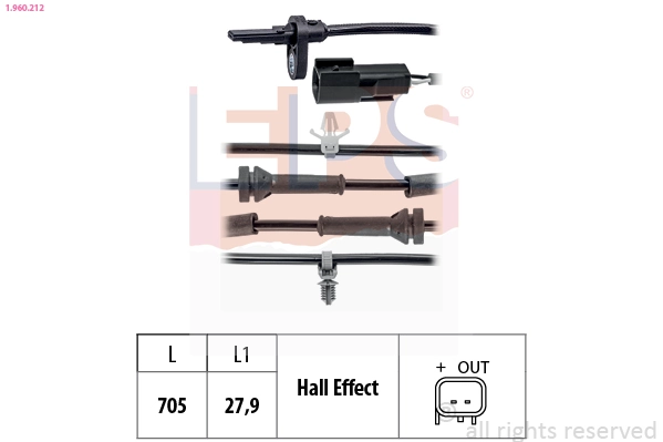 Precio del repuesto Sensor ABS delantero 2  hatchback