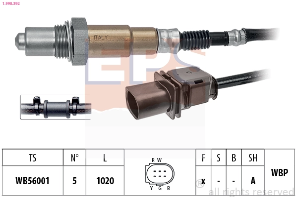 Sonda lambda (NOx, O2) para Volkswagen Jetta V 1K2