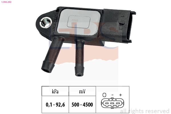 Sensor de presion de escape Ferrari 55227306