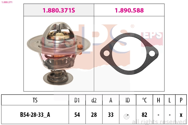 Termostato de agua KIA Optima  (2010-2017)