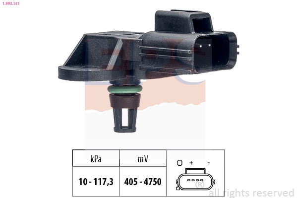 Sensor de presión del colector de admisión 1446702 Ford
