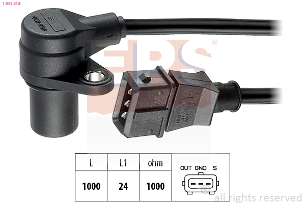 Sensor de cigüeñal 755118 NRF