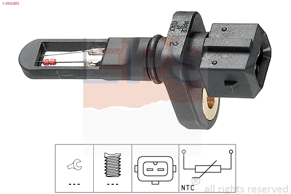 Sensor de temperatura del aire de admisión para Audi A8 4D2, 4D8