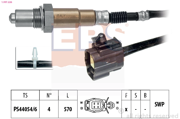 Sensor de oxígeno Mazda 323 V (BA)
