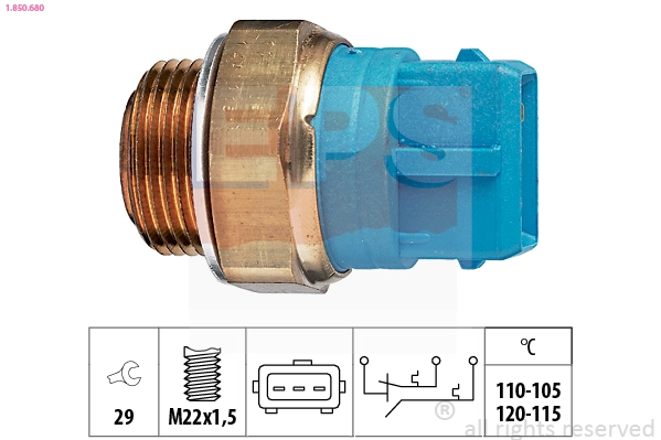 Sensor de temperatura del refrigerante para Opel Vectra ()