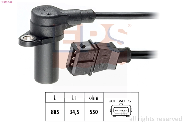  Sensor de cigüeñal Opel Omega 