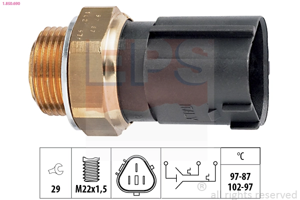 Interruptor térmico para Seat Leon II 1P1