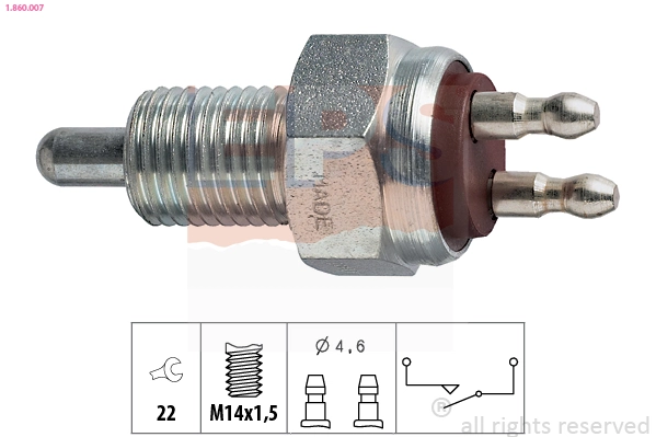 Interruptor, piloto de marcha atrás Ford Sierra (GBG, GB4)