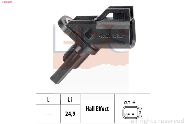 Precio del repuesto Sensor ABS delantero 3  hatchback