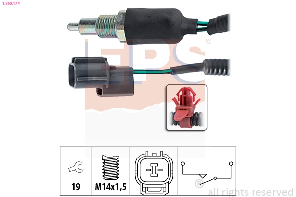 Interruptor, piloto de marcha atrás  Honda Civic VI (EJ9, EK3/4)