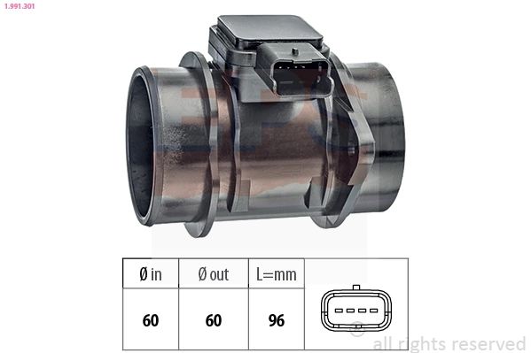 Sensor de flujo de aire para Ford Fiesta VAN 