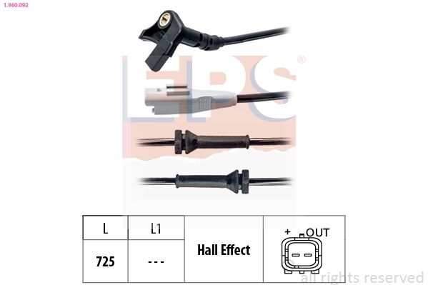 Sensor ABS de rueda delantera Citroen C4 PICASSO I monovolumen (UD) (2006 - 2013) precio, desde 29,07 EUR
