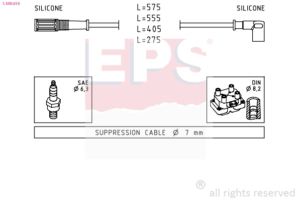 Cables de encendido para Fiat Punto I (176)