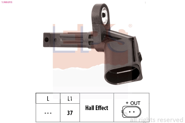 Sensor ABS delantero derecho 86882 Mapco