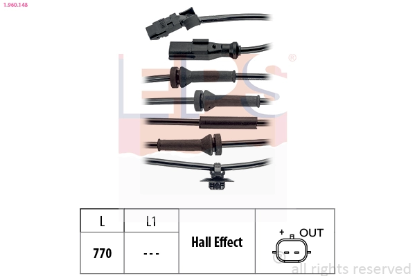 Sensor ABS P701180 Prexaparts