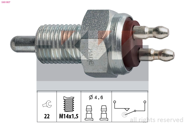 Interruptor, piloto de marcha atrás Ford Sierra (GBG, GB4)