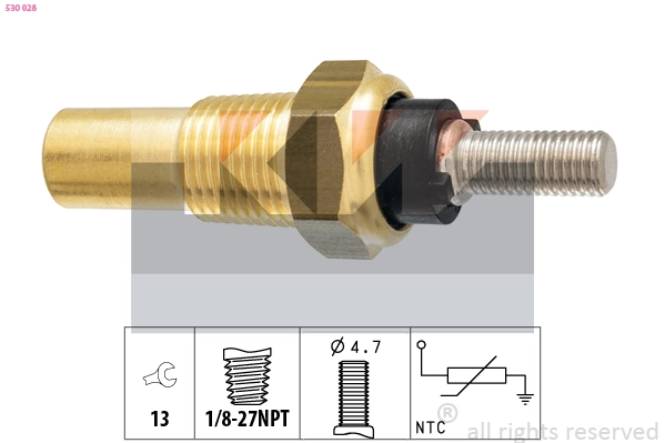 Sensor de temperatura del motor para Ford Fiesta I (GBFT)
