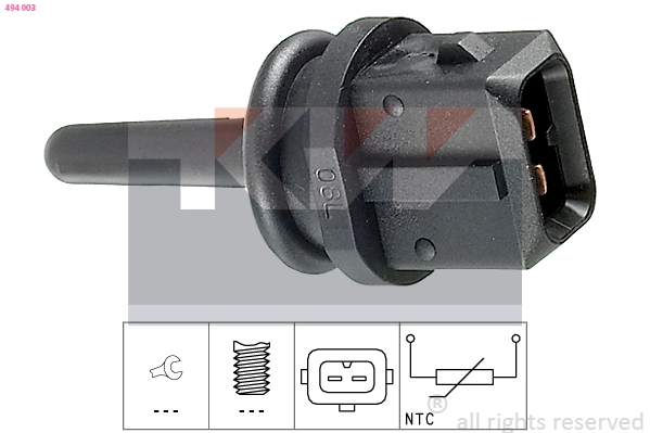 Sensor, temperatura del aire de admisión Fiat Bravo 1 182