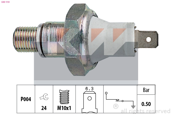  Sensor de presión de aceite Land Rover Discovery 1