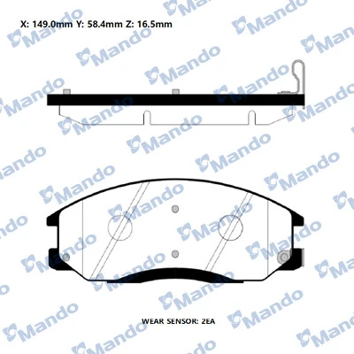 Pastillas freno delanteras Hyundai H-1 STAREX Starex furgoneta (A1) (1997 - 2007) precio, desde 30,10 EUR