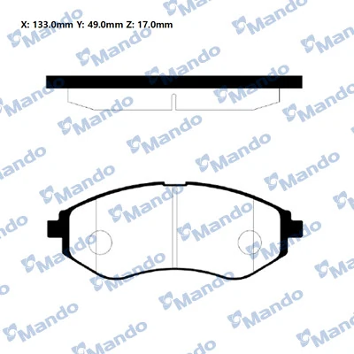 Pastillas delanteras para Chevrolet Aveo II T250, T255