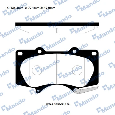 Pastillas freno delanteras Toyota Land Cruiser PRADO ASIA SUV (J12) (2002 - 2010) precio, desde 26,71 EUR