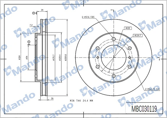 Frenos delanteros Mitsubishi Pajero I SUV (L04G, L14G) (1982 - 1991) precio, desde 46,72 EUR